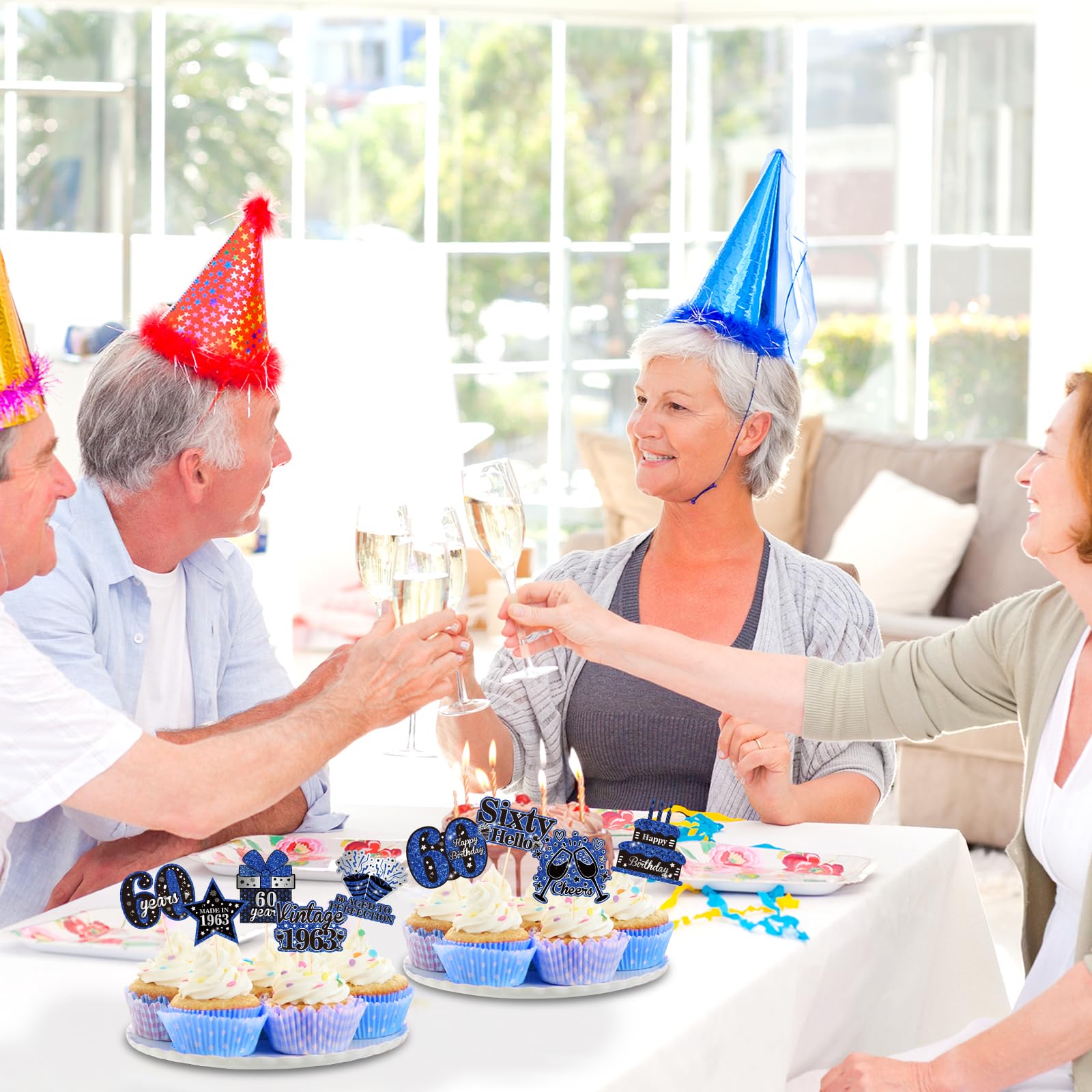 30 Stück Vintage 1963 Cupcake Topper – Lustige Deko Für 60. Geburtstag & Jubiläen