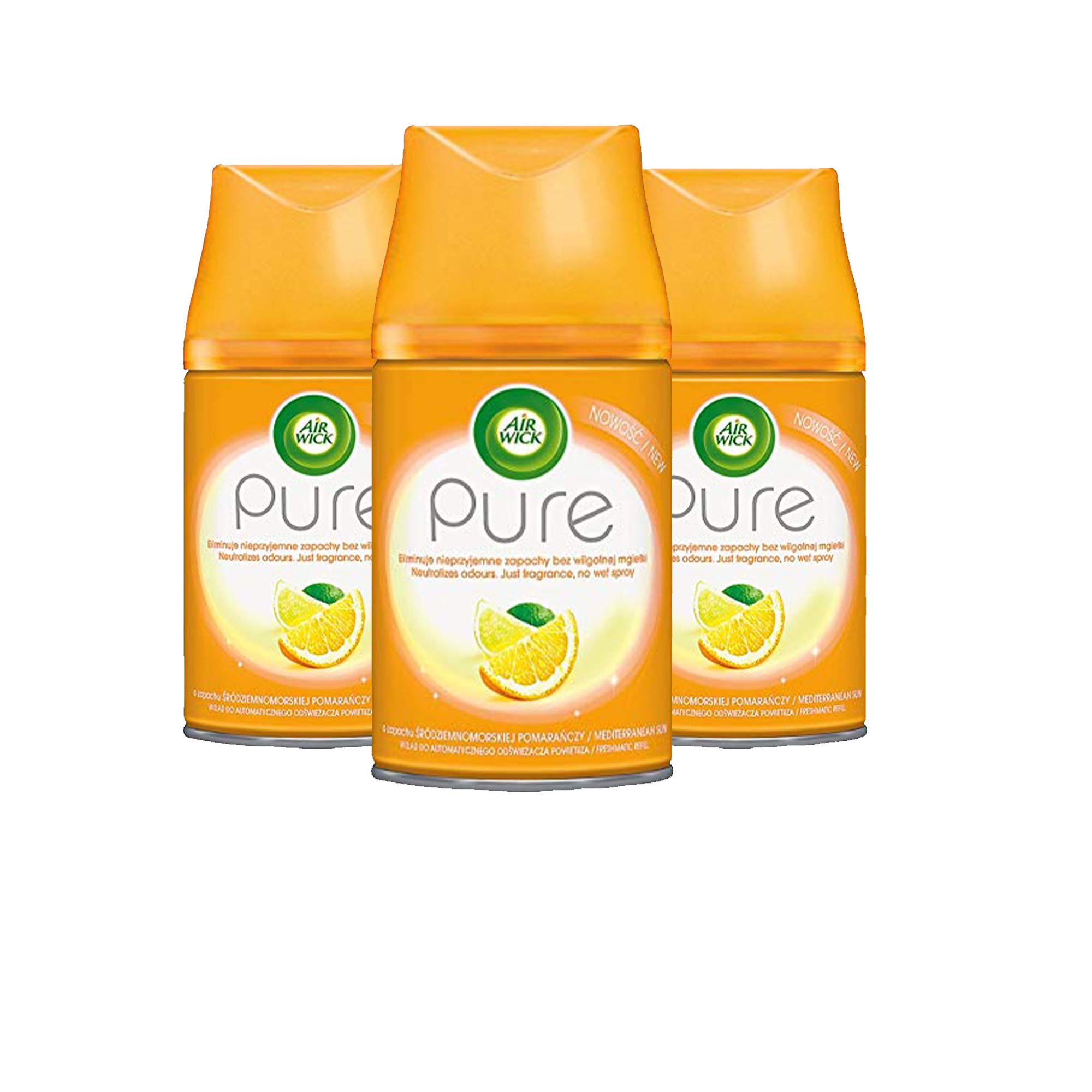 Airwick Freshmatic pure Mediterranean Sun Refills - Air Freshener at Luxplus (3 x 250ML)