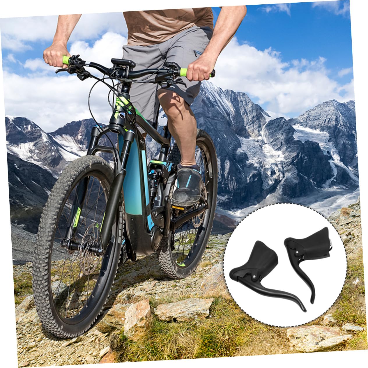 Toyvian Leve Freno Bici da Corsa in Lega di Alluminio Nere, Alta Durezza, per Freni Anteriore e Posteriore, Accessori per Bicicletta