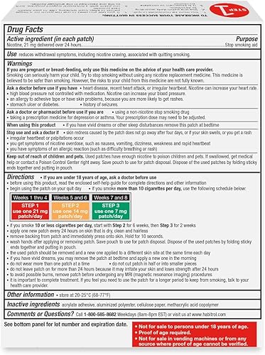 Miniatura 2 de Auxilio para dejar de fumar por sistema de nicotina transdérmica de Habitrol, 1, 1