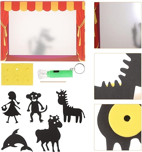 Miniatura 4 de jojofuny Títeres de sombra de mano para niños marionetas de sombra juguetes educativos hechos a mano espectáculo de marionetas de sombra 1 juego