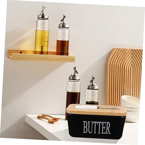 Miniatura 6 de Anneome 1 juego de mantequilla, bandeja de mantequilla, bandeja de queso, contenedor de aperitivos, bandeja para servir aperitivos, recipiente de