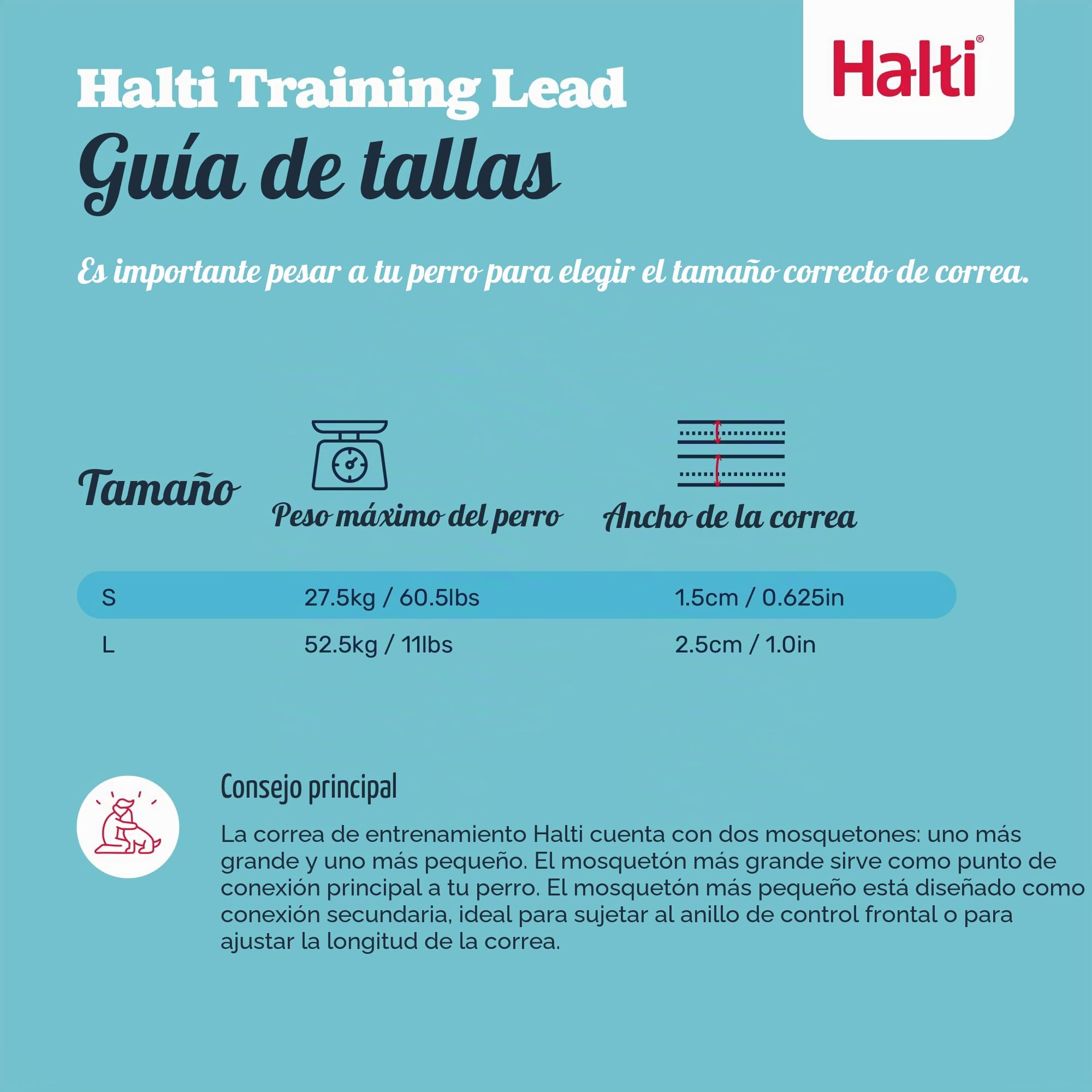 HALTI Headcollar Talla 3, Negro y Correa de Entrenamiento HALTI tamaño Grande, Paquete Combinado Negro - Evita Que tu Perro Tire de la Correa. Ajustable, Ligero con Banda para la Nariz Acolchada.