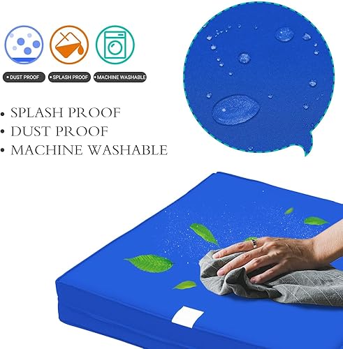 Miniatura 5 de ClawsCover Paquete de 12 fundas de repuesto para cojines y almohadas para exteriores, para 6 piezas, 5 plazas, mimbre de ratán para patio, juego de