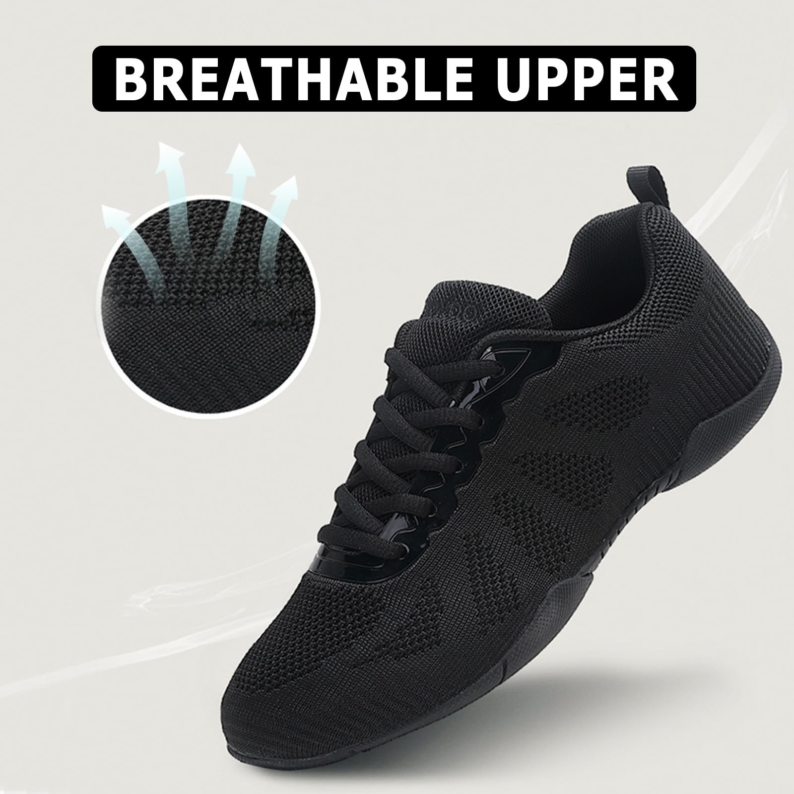 Zapatos de porrista para mujer, para niños, para entrenamiento, animadora, jazz, yoga, animadora, zapatillas deportivas, para caminar — view 2