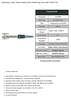 Vista 4 de Weller W100PG, Soldador resistente Weller Farenheit con punta CT6F7, 100 W, Grado 700