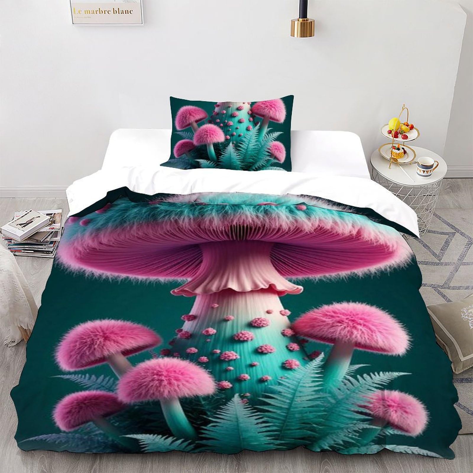 Housse couette microfibre sans repassage 135x200 motif mignon enfant
