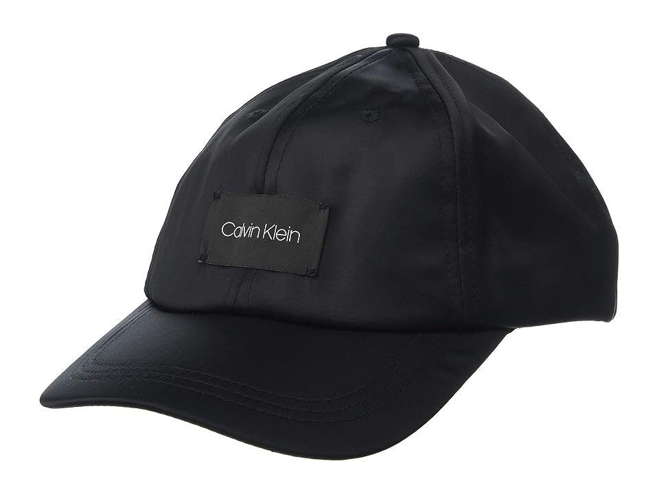 

Calvin Klein Satin Baseball Hat (Black) Caps