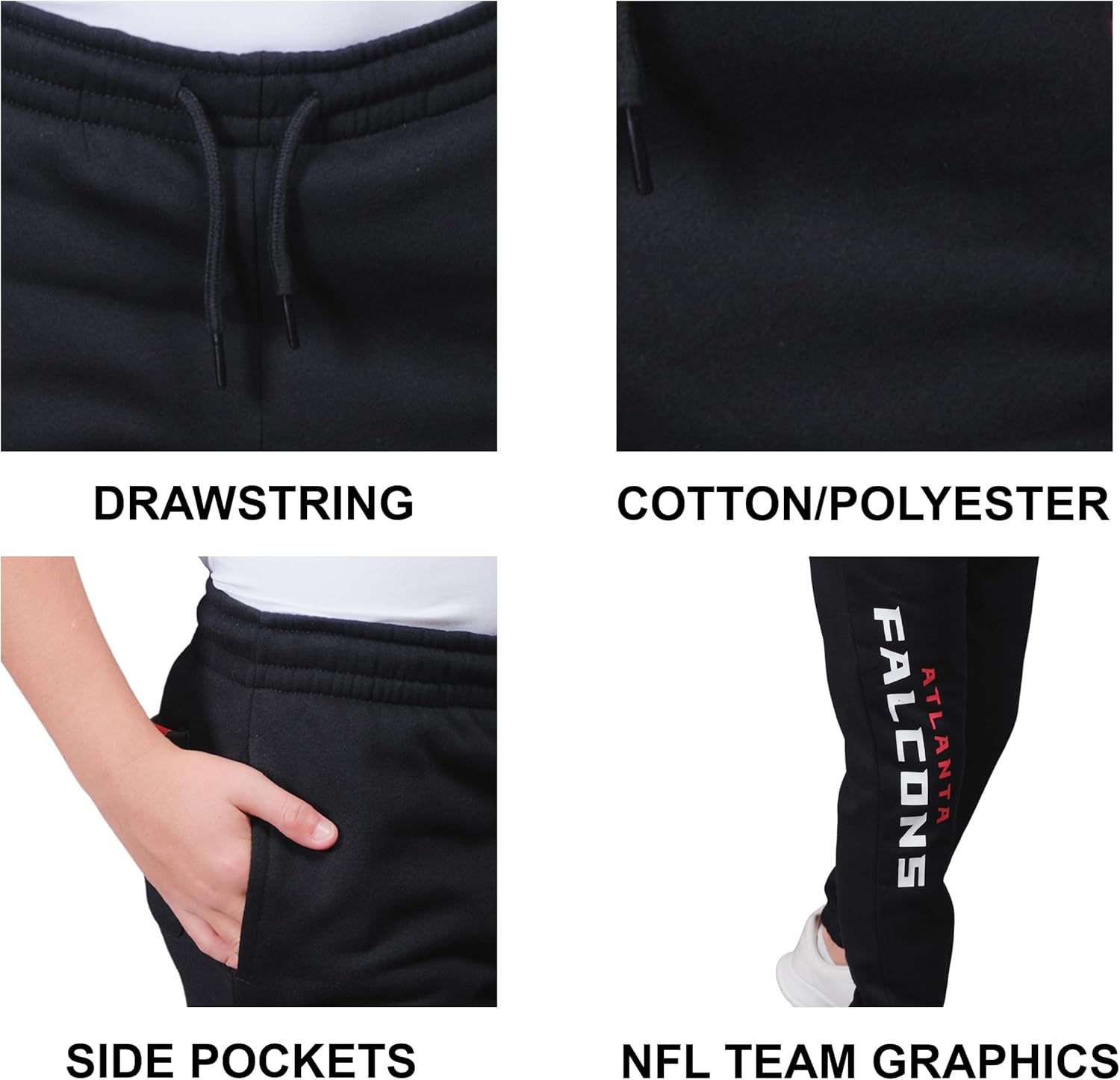 Ultra Game Boys NFL Official Super Soft Jogger Sweatpants - Image 5