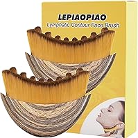 Vista 7 de Cepillo Facial de Contorno Linfático Mejorado, Cepillo de Drenaje Linfático, Masajeador de Drenaje Linfático en Seco, Diseñado ergonómicamente