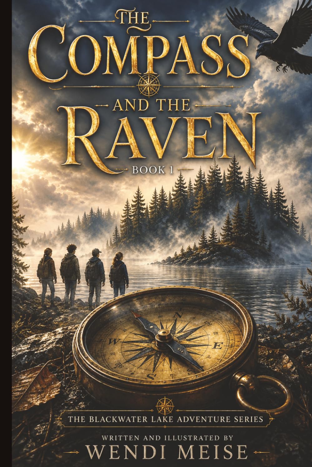 The Compass and The Raven: A Blackwater Lake Mystery Adventure for Ages 9–12: A Middle Grade Mystery Adventure of Hidden Maps, Lost Clues, and Forgotten Secrets (The Blackwater Lake Adventures)