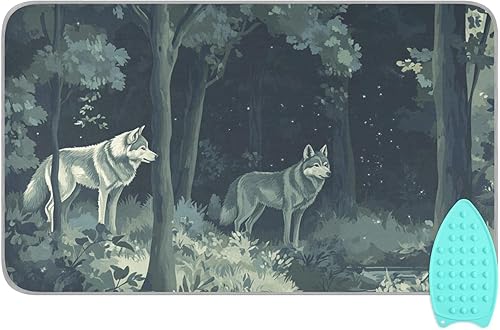 Miniatura 35 de Alfombrilla de planchar portátil para planchar, manta de planchar para mesa, resistente al calor, doble cara, para viajes, grande, 47.2 x 27.6