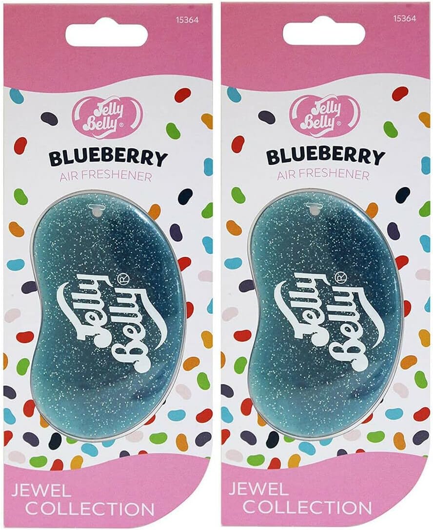 2 x Jelly Belly XMAS STOCKING FILLER BLUEBERRY Car Air Fresheners A1806