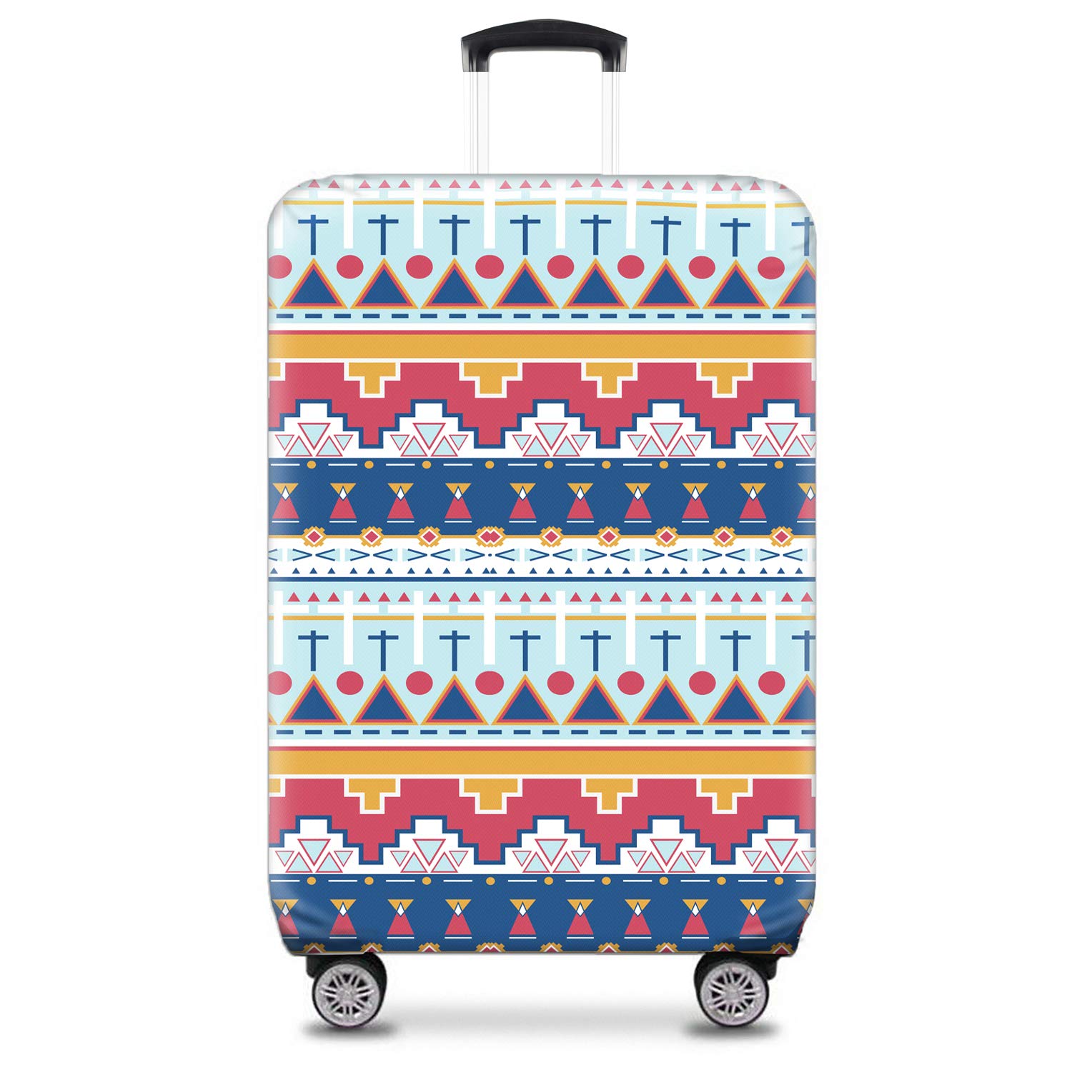 Eco Friendly Polyester 75 (28 Inch) Large Protective Luggage Cover (White)