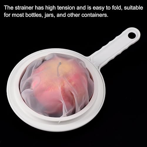 Vista 30 de PATIKIL Colador de filtro de alimentos de 9 x 6 pulgadas, paquete de 3 filtros de malla de malla de 80 filtros de malla fina con mango para filtro