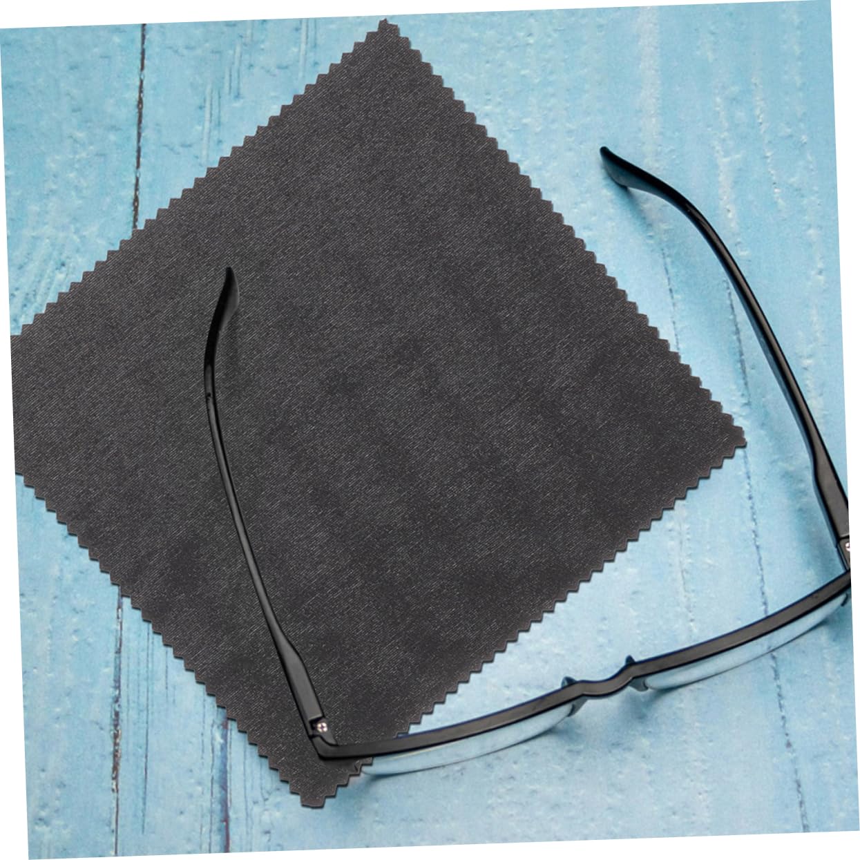 VALICLUD 5 Series Para Gafas Limpieza De Gafas Azul Limpiador Lentes Gafas De Tela Paño De Pelusa Paño Para Gafas Tela De Ceñador De Ojo Fibra Extrafina Black 50 Piezas X 5