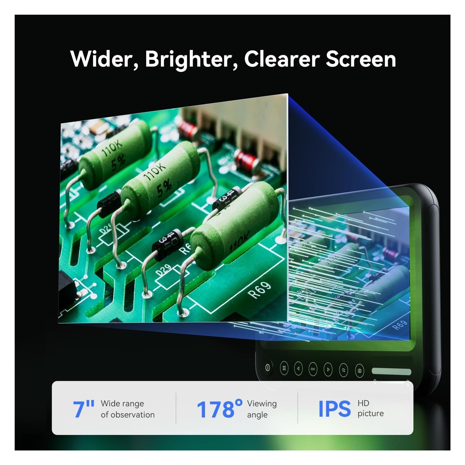 Digitales Mikroskop 1600X 7 IPS Elektronische PCB-Lötstation 12MP Münzmikroskope Lupe 32GB Microscopio Klar Und PräZise