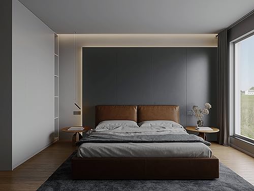 Miniatura 449 de Dimoon 236''x17.7'' White Thicken Peel and Stick Wallpaper Contact Paper Modern Self Adhesive Wall Paper Removable Renter Friendly Textured Solid