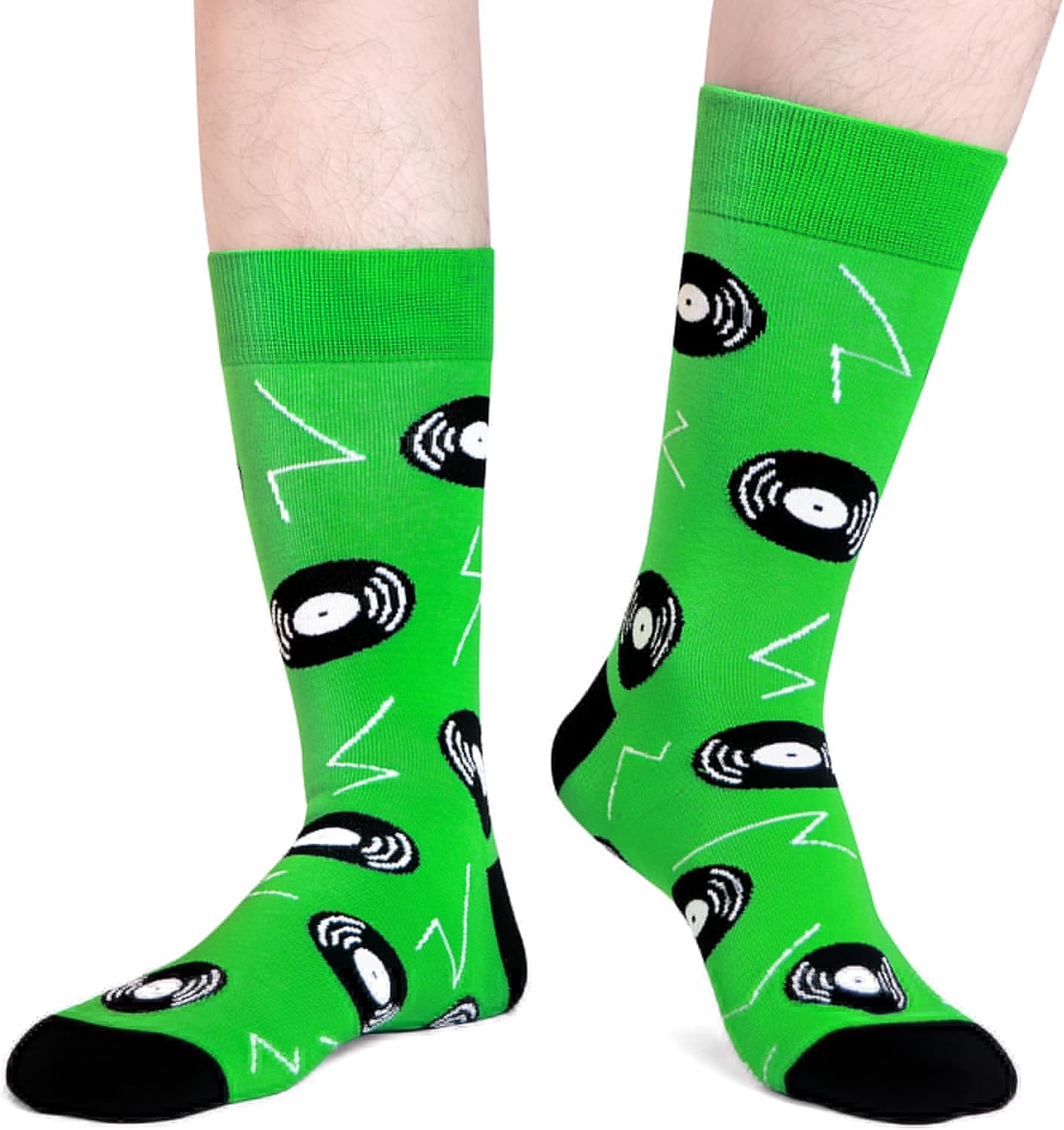 WeciBor Men's Dress Funny Crazy Colorful Novelty Combed Cotton Crew Socks 12 Pack - Size 7-10/10-13/13-15 - Image 5