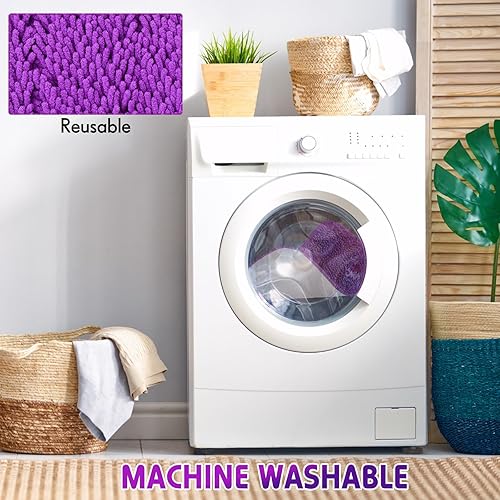 Miniatura 5 de 12 almohadillas reutilizables para trapeador compatibles con trapeador Swiffer, almohadillas de trapeador lavables de 12 pulgadas, repuesto de