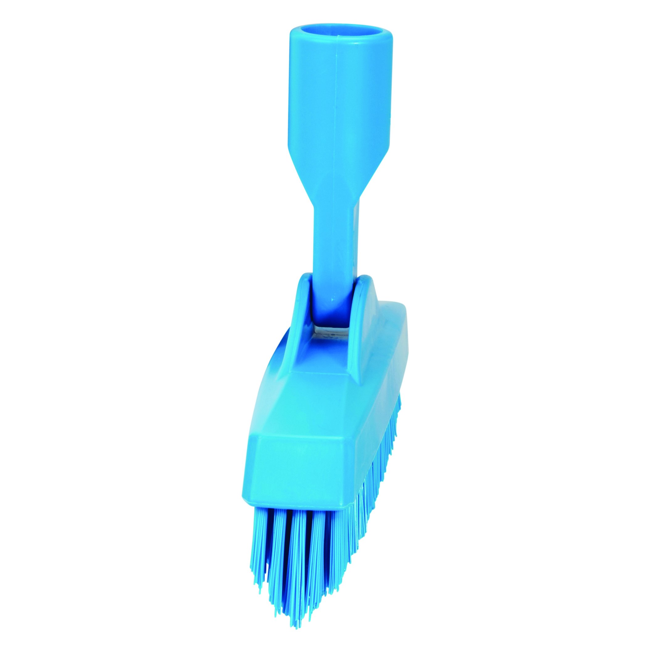 Vikan - Spazzola per fughe igienica - Con collo flessibile - modello con manico - Extra duro - 225mm - Blu
