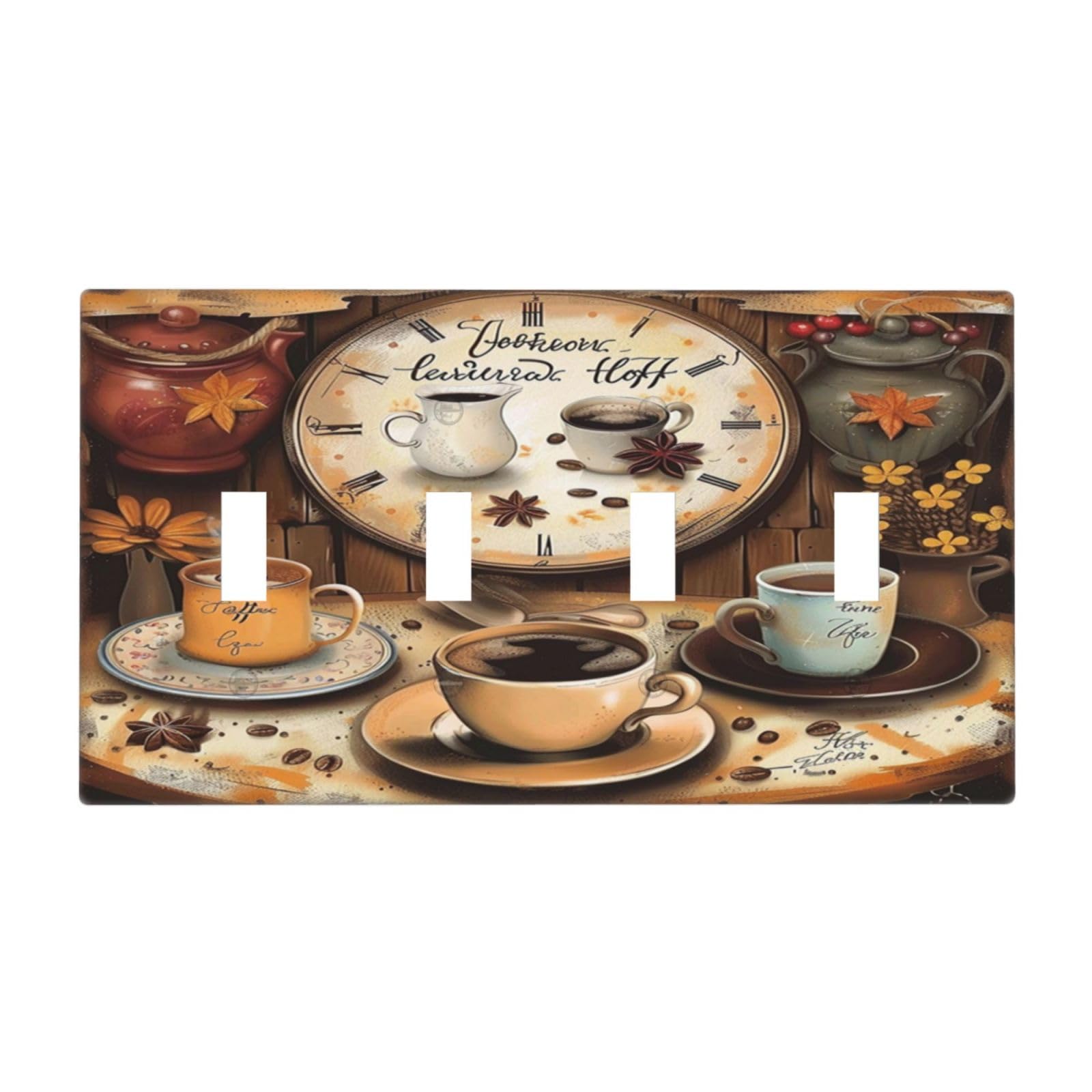 Plaque interrupteur café pour une ambiance bistrot en cuisine