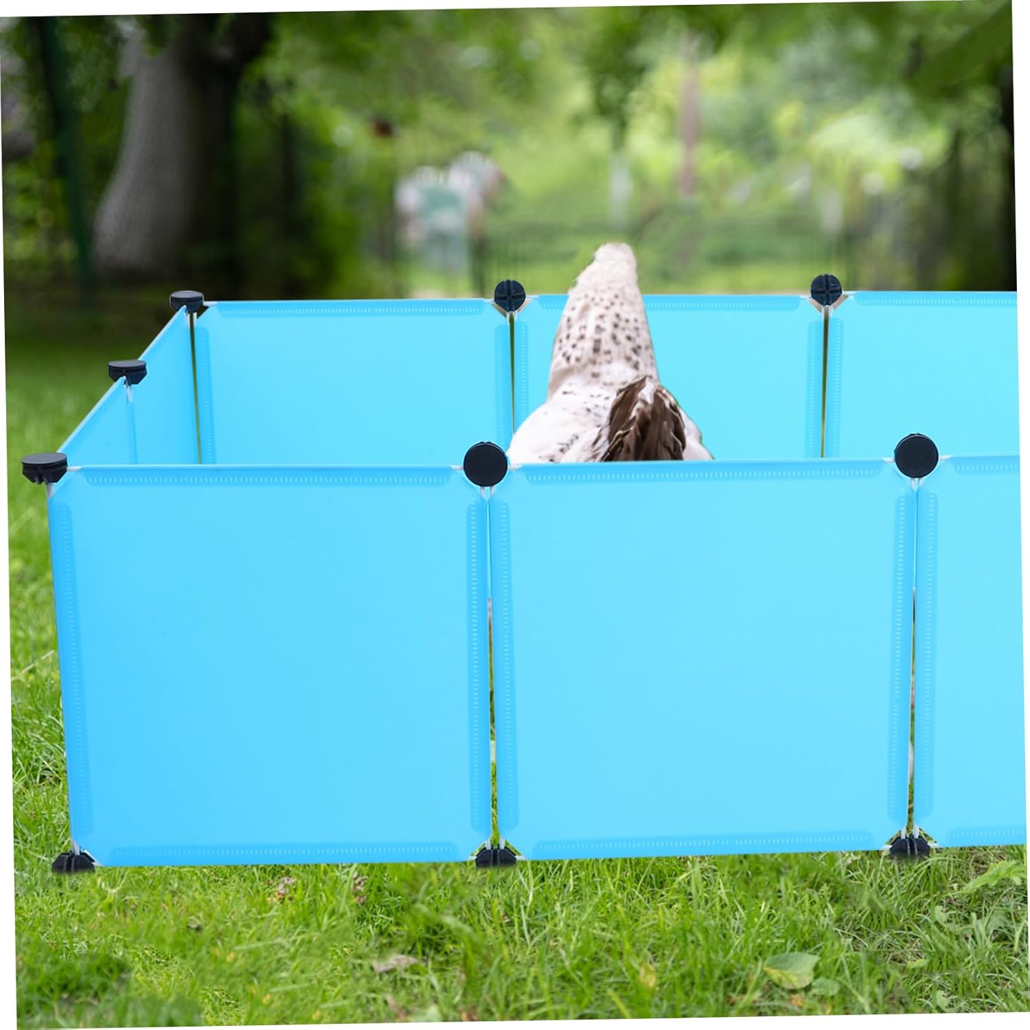 HANABASS 1set Portable Small Animal Playpen Brooder Box for Chicks Easy Assembly Panel Detachable Design for Use