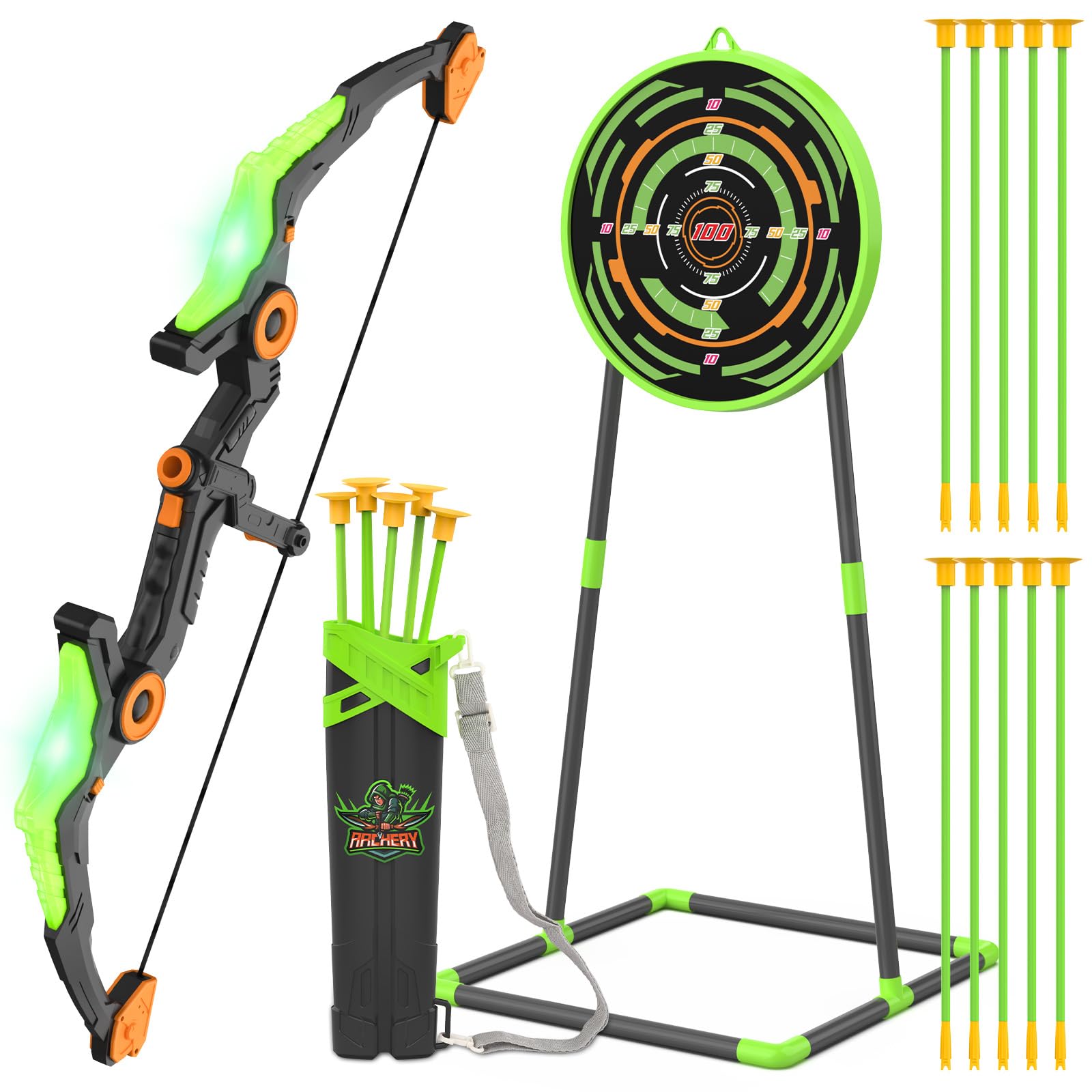 Amazon.com: Kmuxilal Kids Bow and Arrow Set with LED Flash Lights