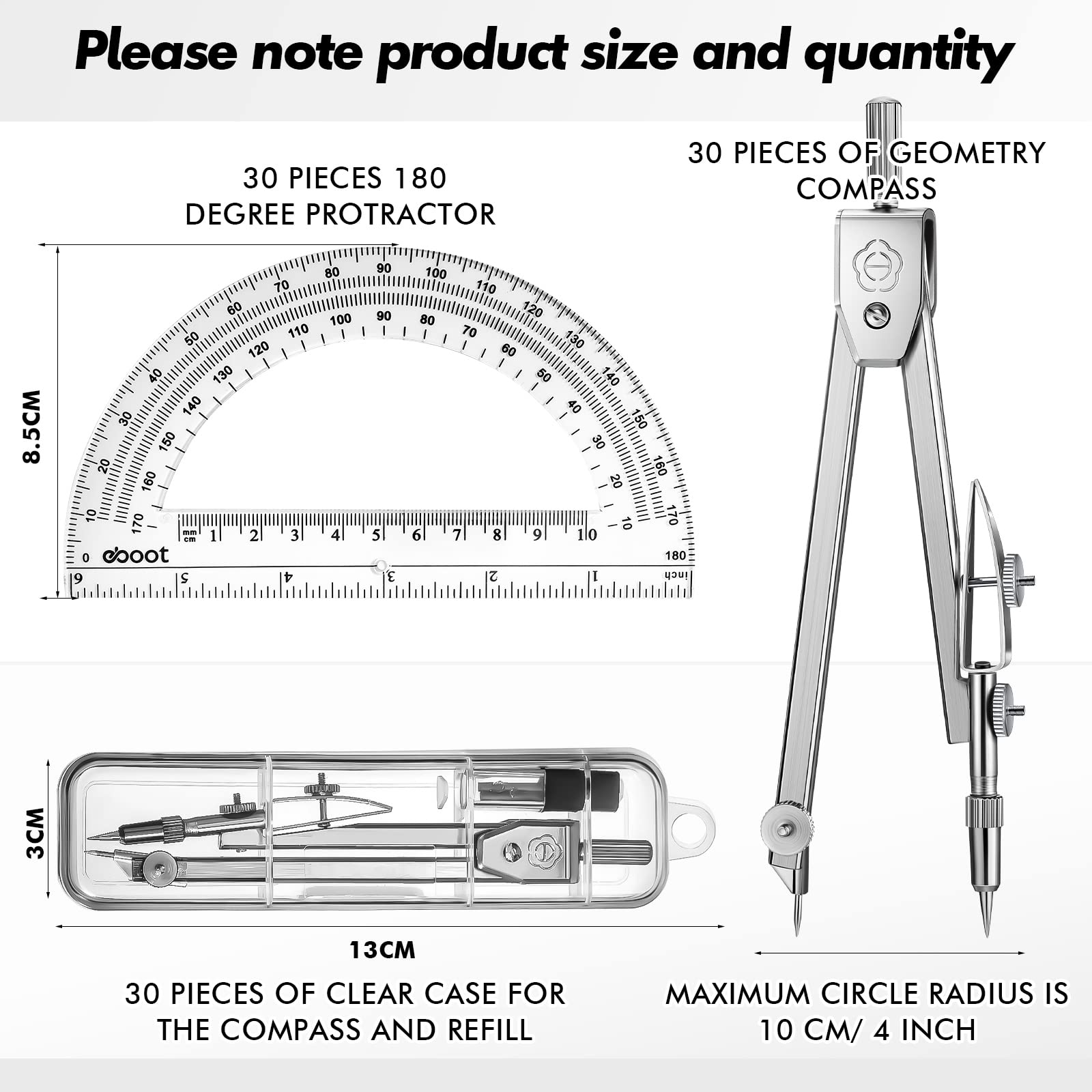 EBOOT Student Geometry Math Set Drawing Compass And Inch 48 OFF Eboot student geometry math set drawing compass and inch 48 off