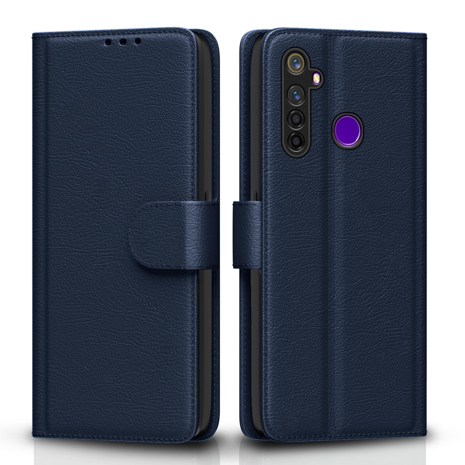 Realme 5 Pro Flip Case - Leather Wallet Stand -9