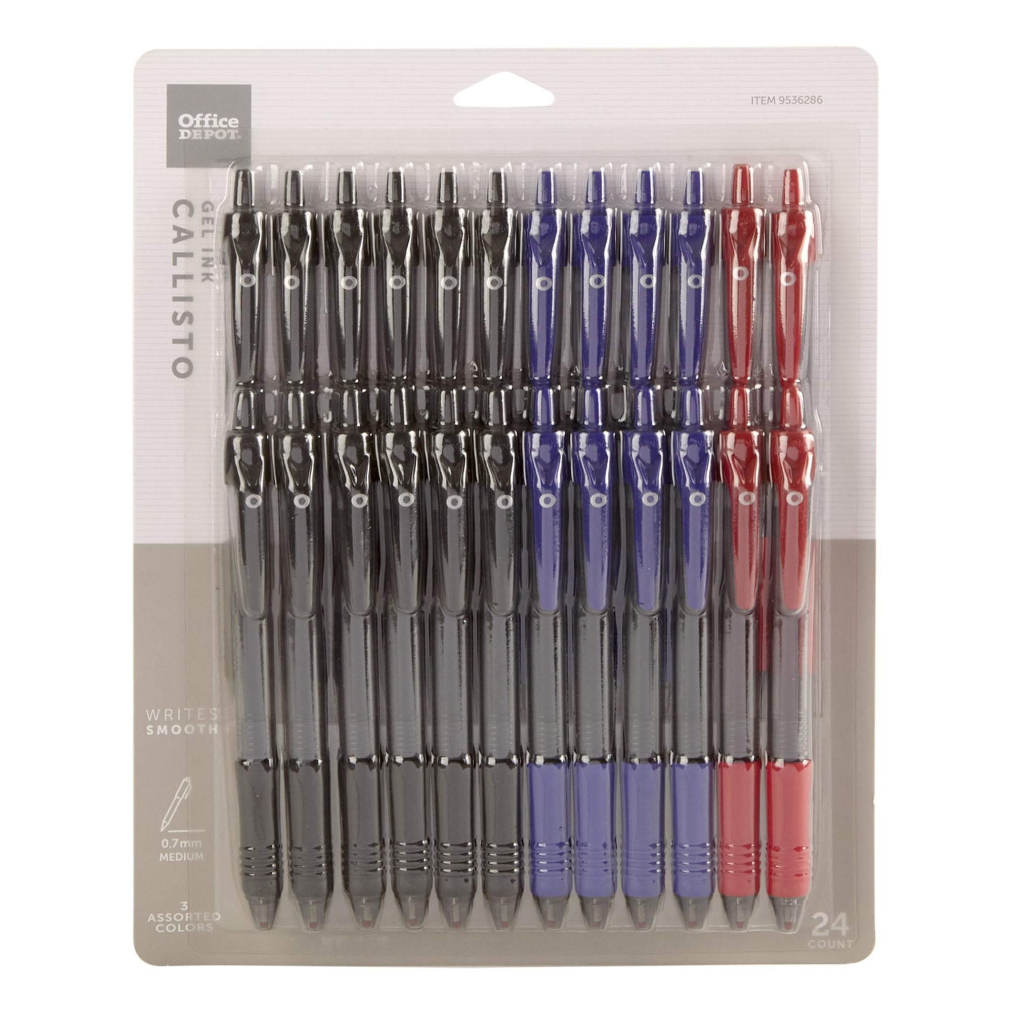 Amazon.com: Office Depot® Brand Callisto Retractable Gel Ink Pens ...