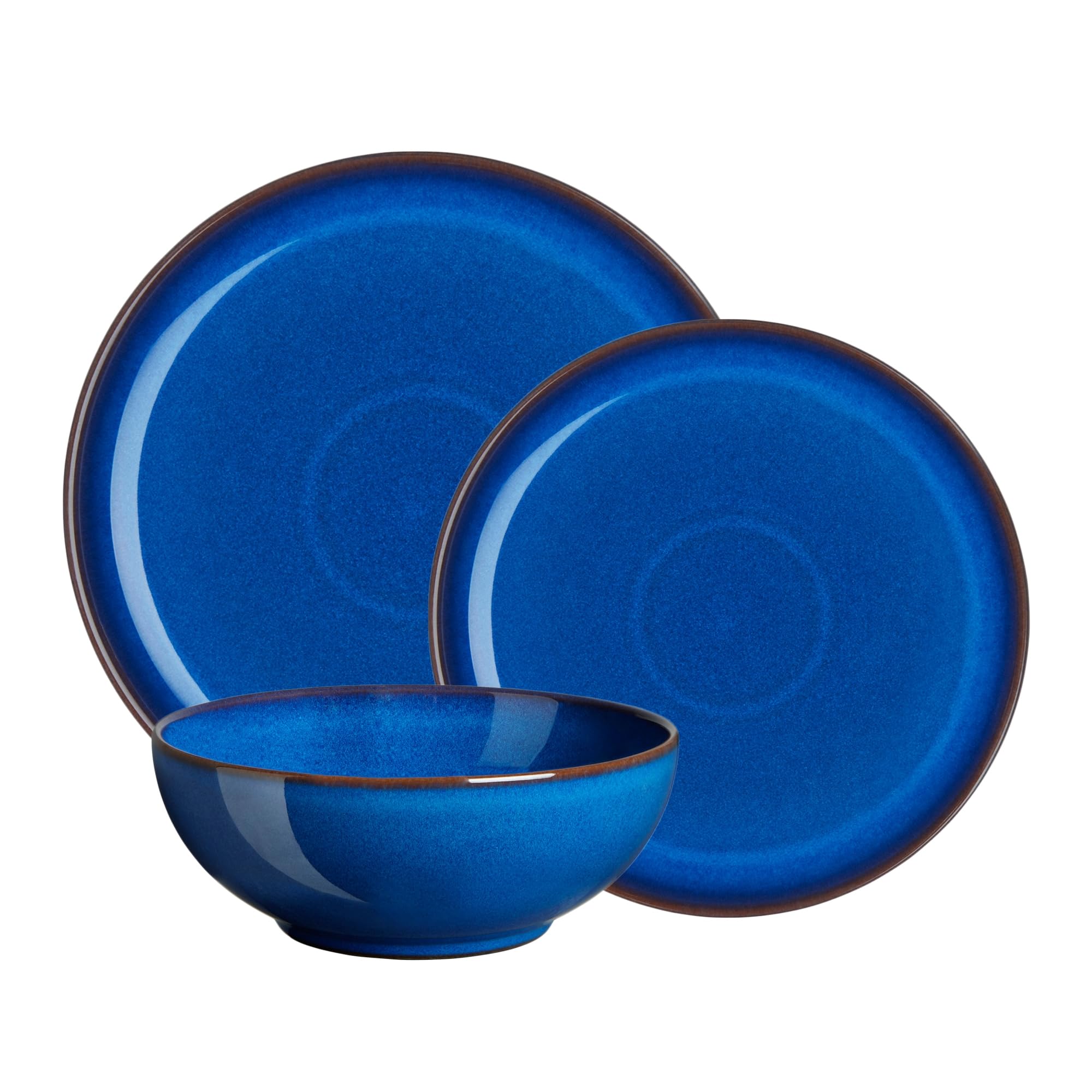 Amazon.com | Denby - Imperial Blue 12 Piece Coupe Dinner Set For 4