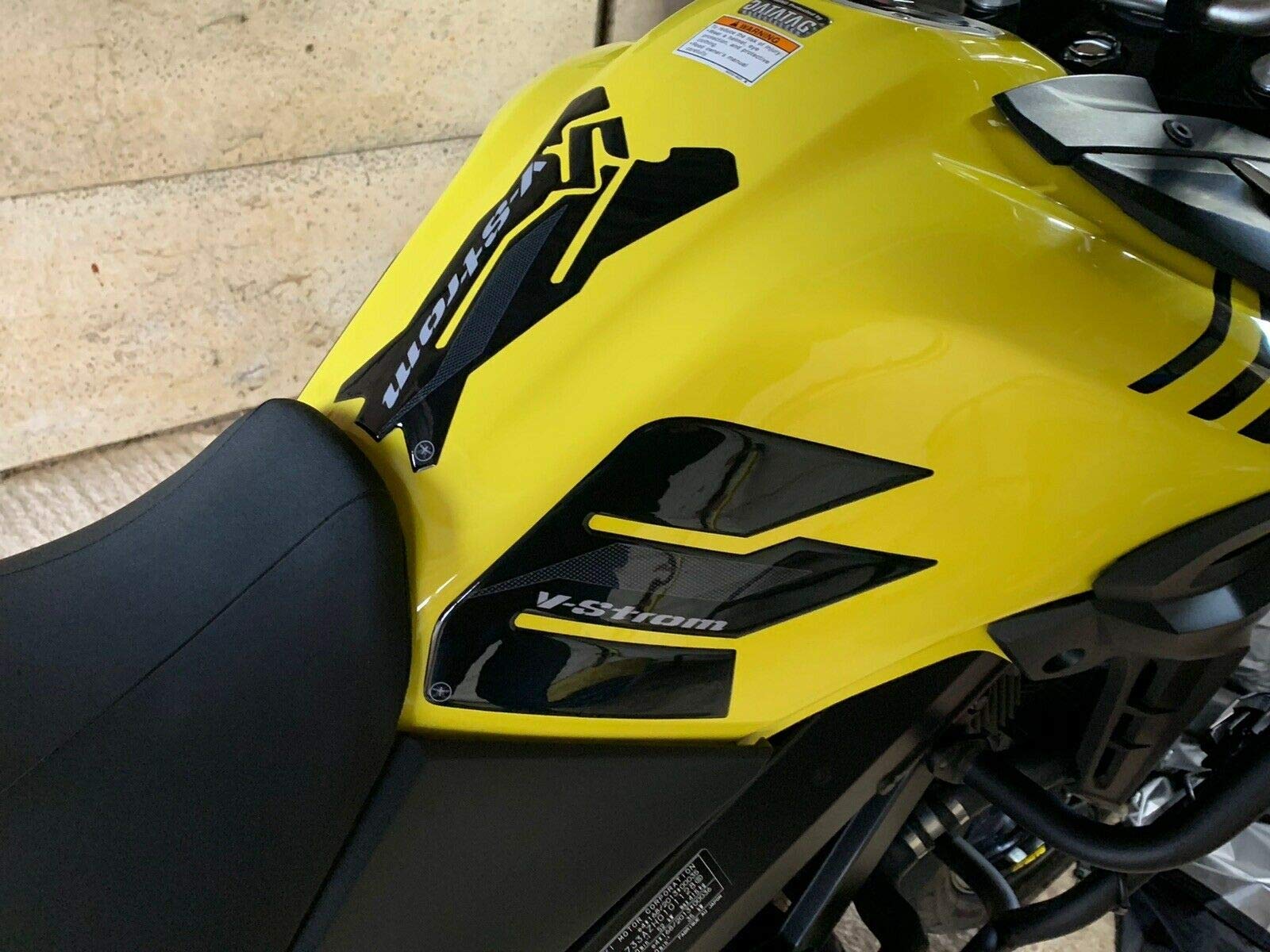 labelbike - Zestaw 3 naklejek 3D Dekoracje Zbiornika Motocykla i Ochrona żywiczna kompatybilne z SUZUKI V-STROM 650 2017-2025