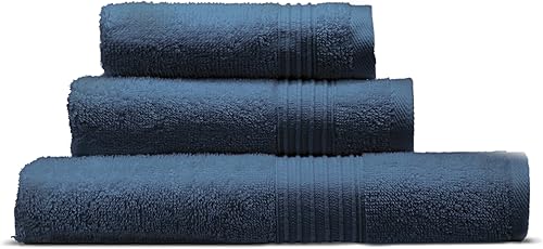 Vista 11 de Cosy House Collection Juego de toallas de baño de algodón esencial de 3 piezas, ultra suaves, absorbentes y de secado rápido, toalla de lujo 100%