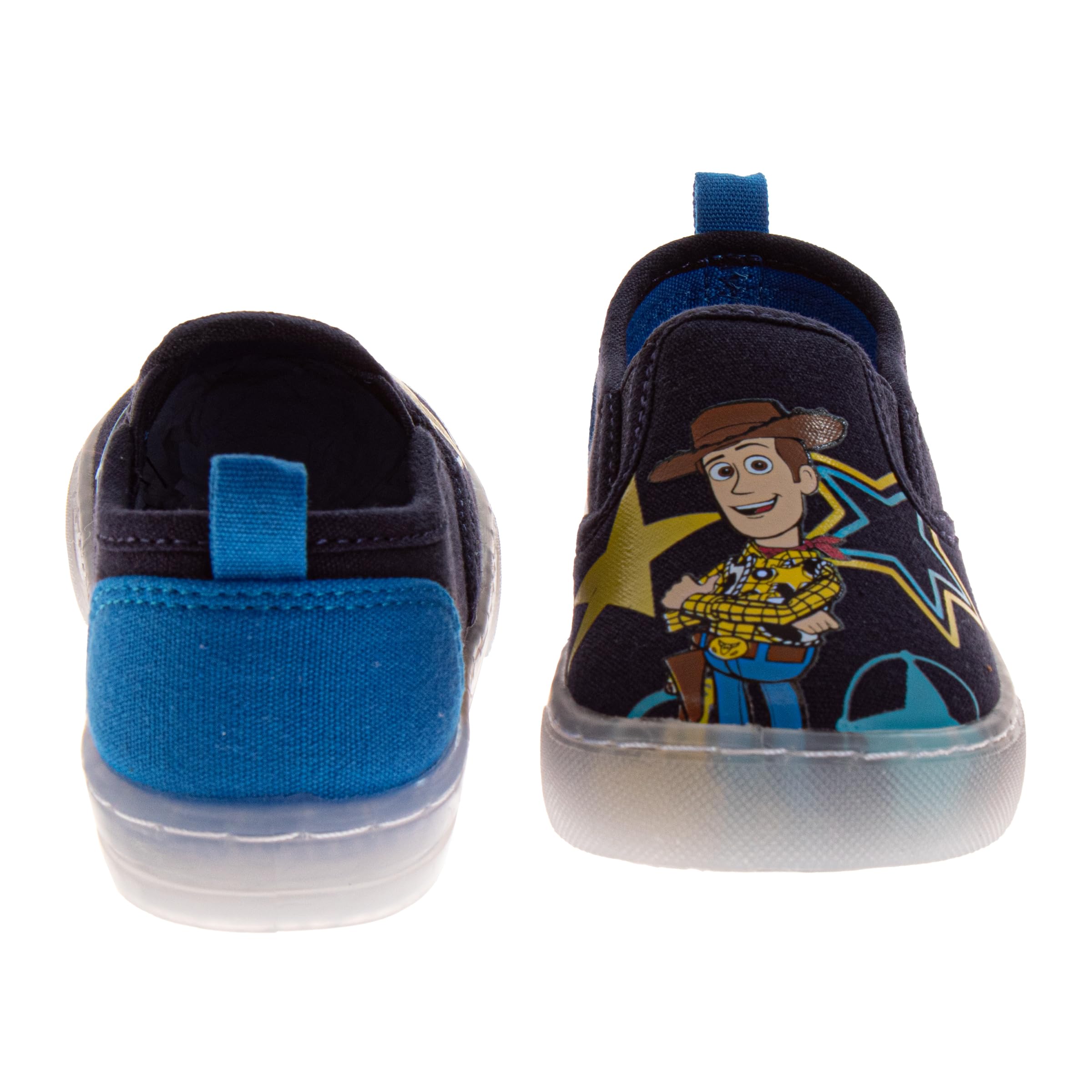 Scarpe con luci a LED Paw Patrol Sonic Toy Story Spidey Lowtop Canva scarpe da ginnastica per ragazzi e bambini, scarpe da ginnastica basse in tela senza lacci (misura 7-10 bambini/11-12 bambini)