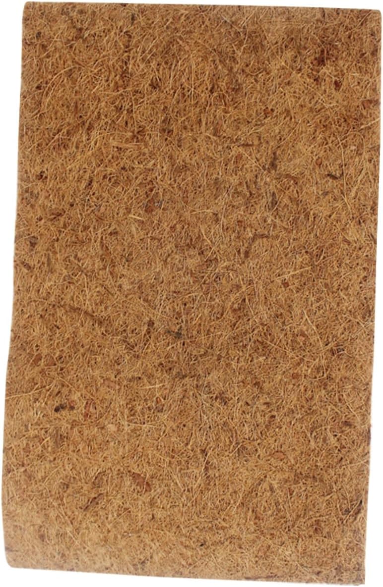 Natural Coconut Coir Reptile Carpet Mat Non-Toxic Terrarium Substrate Liner for Lizards Snakes Tortoises Washable and Reptile Supplies