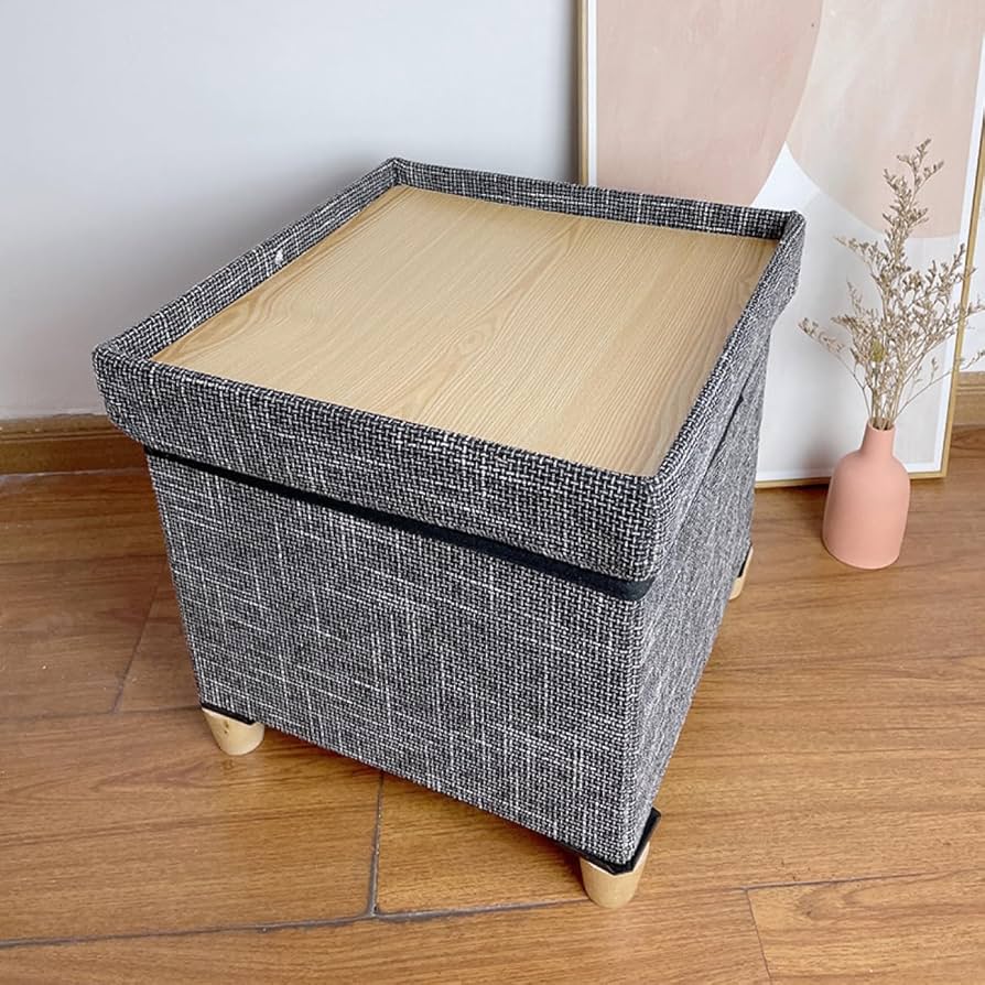 Amazon.co.jp: THLD スツール 収納 30*30*30cm 隠す収納