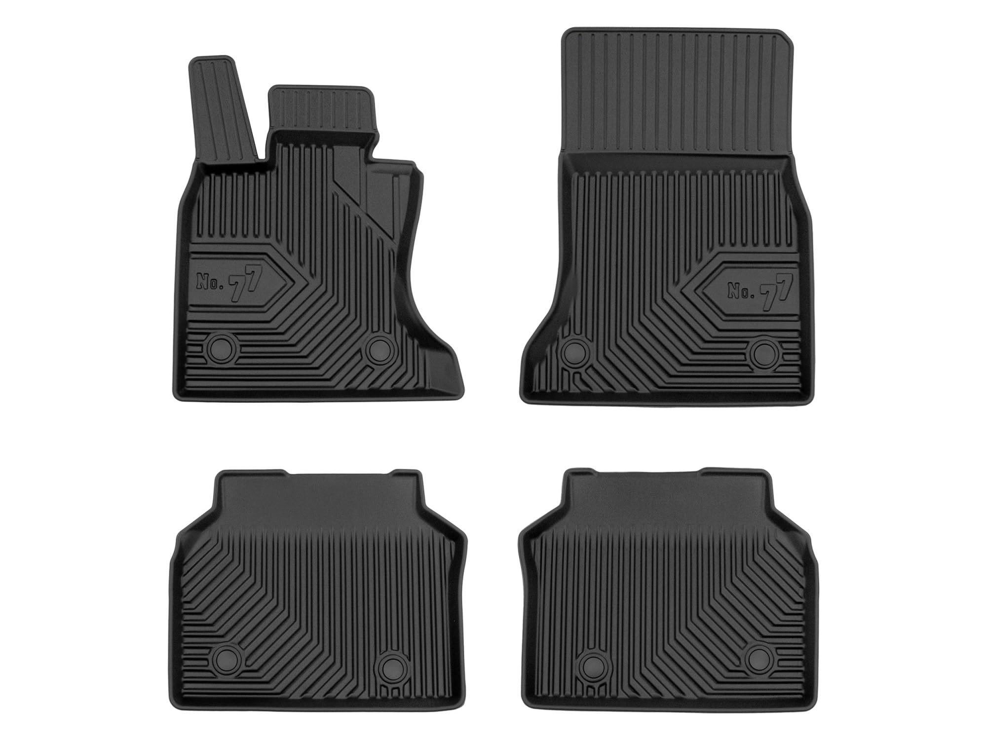 Dywaniki 3D TPE kompatybilne z BMW Seria 5 Gran Turismo F07, komplet, NO77