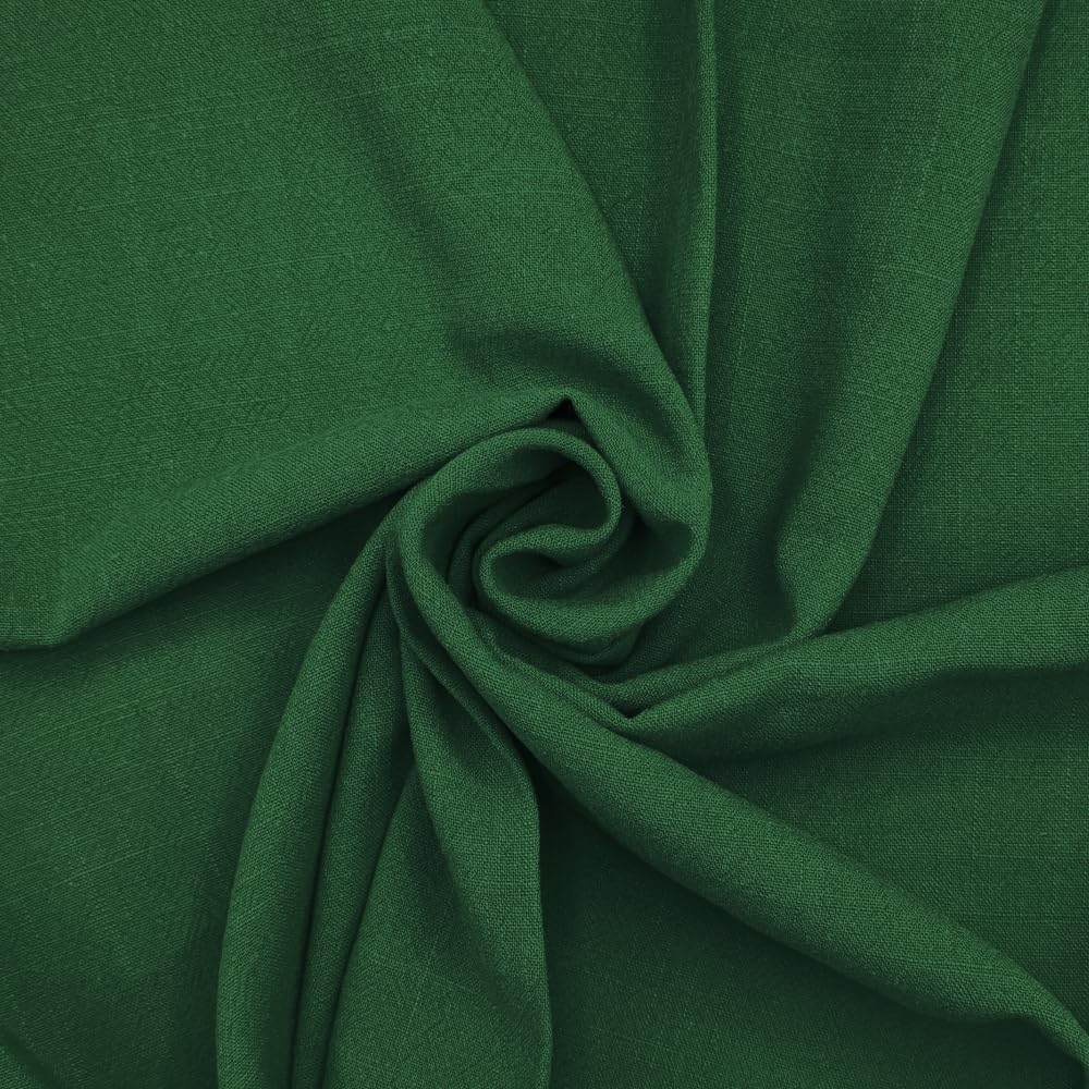 Stone Washed Linen Viscose Fabric Plain Oeko-Tex Dressmaking Soft 136cm Wide (Price Per Metre) (Bottle)