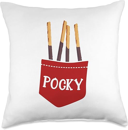 Pocky - Almohada japonesa para postre, 18.0 x 18.0in, multicolor