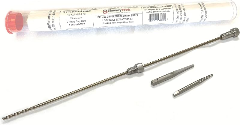 Kit Extrator de Parafuso de Travamento do Eixo do Pinhão do Diferencial TEAYIR para GM e Ford – Conjunto