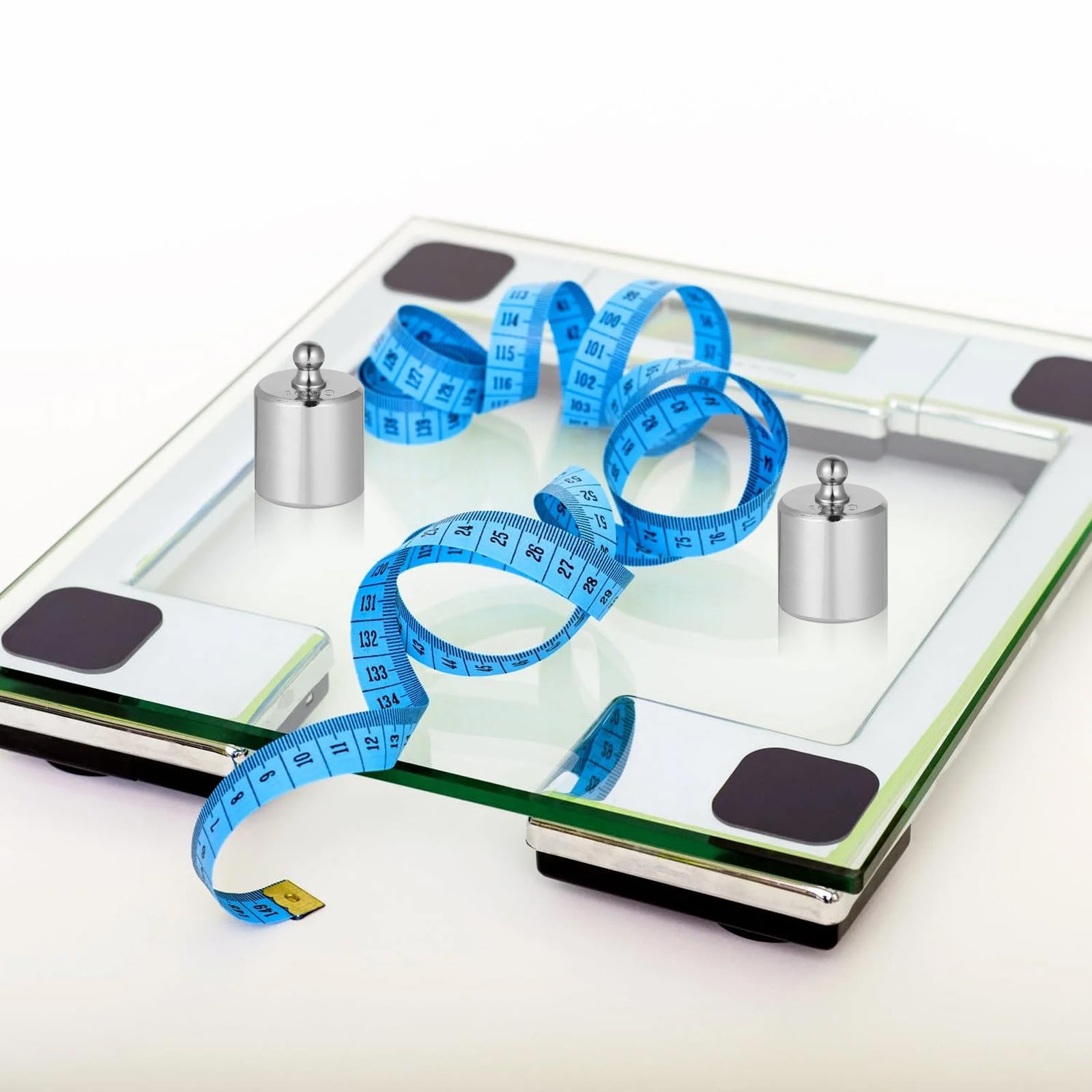 Zerodeko Poids D'étalonnage Précision M2 en Acier Plaqué Chrome Lot de 3 100g pour Balances Électroniques Pince pour Laboratoire et Enseignement
