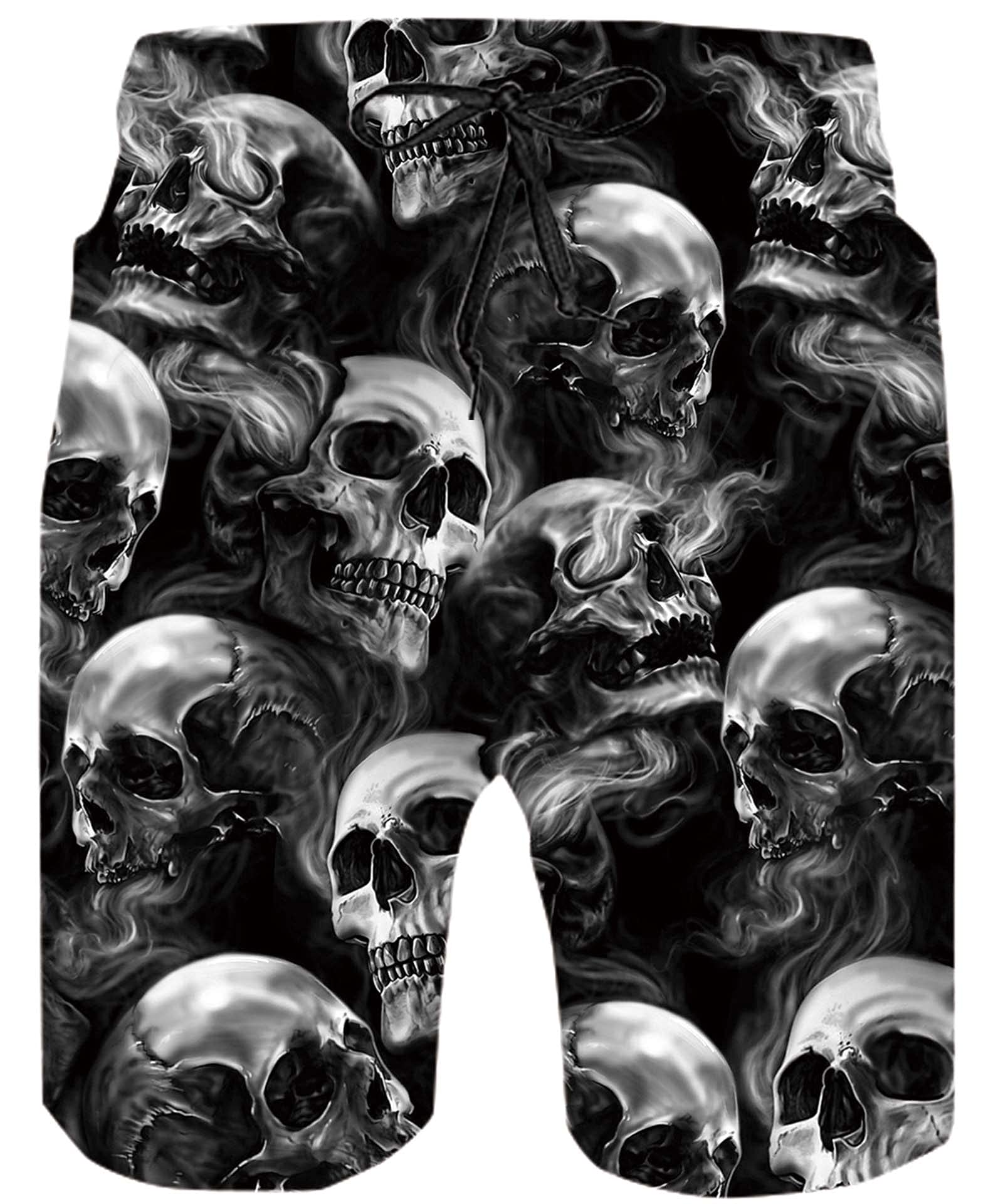 ALISISTER Herren Badehose Sommer Badeshorts 3D Druck Schnell Trocknend Hawaii Surf Schwimmhose Sporthose