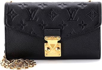 Pre-Loved Saint Germain Pochette Monogram Empreinte Leather, Black