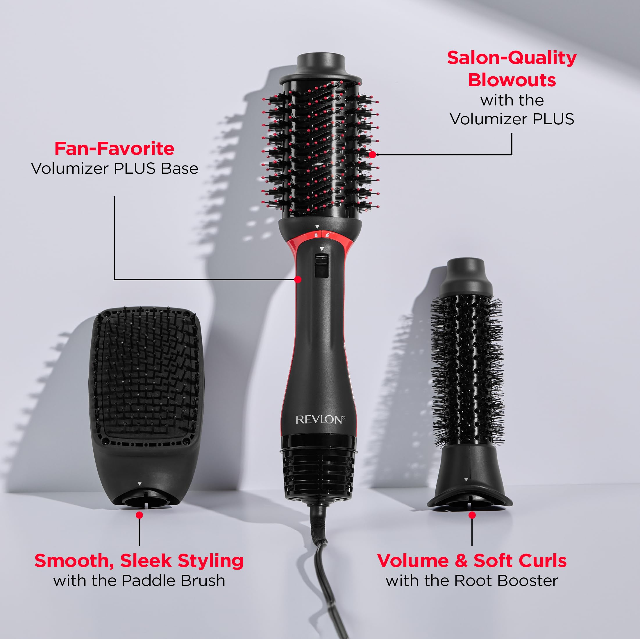 REVLON 3-in-1 Multi-Styler Blow Dryer Brush with 3 Attachments view 3