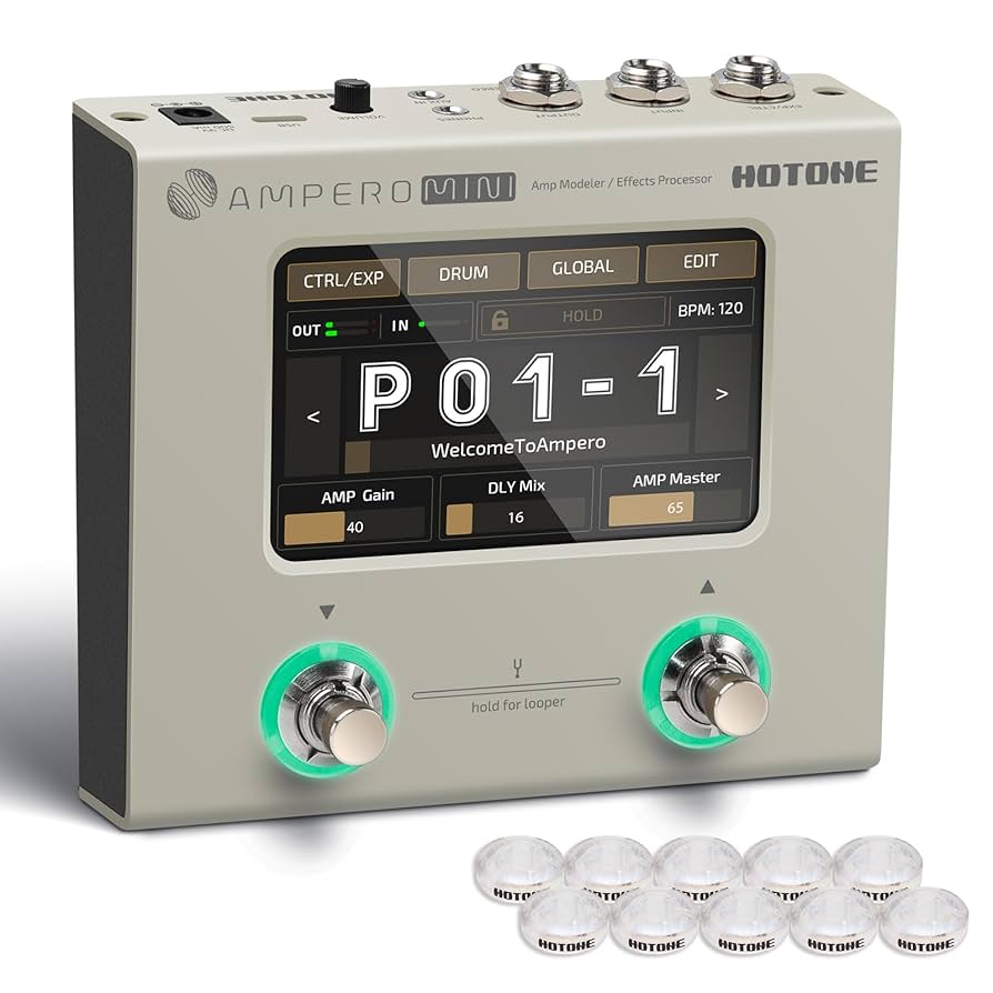 Amazon.com: HOTONE Multi Effects Processor Pedal Guitar Bass