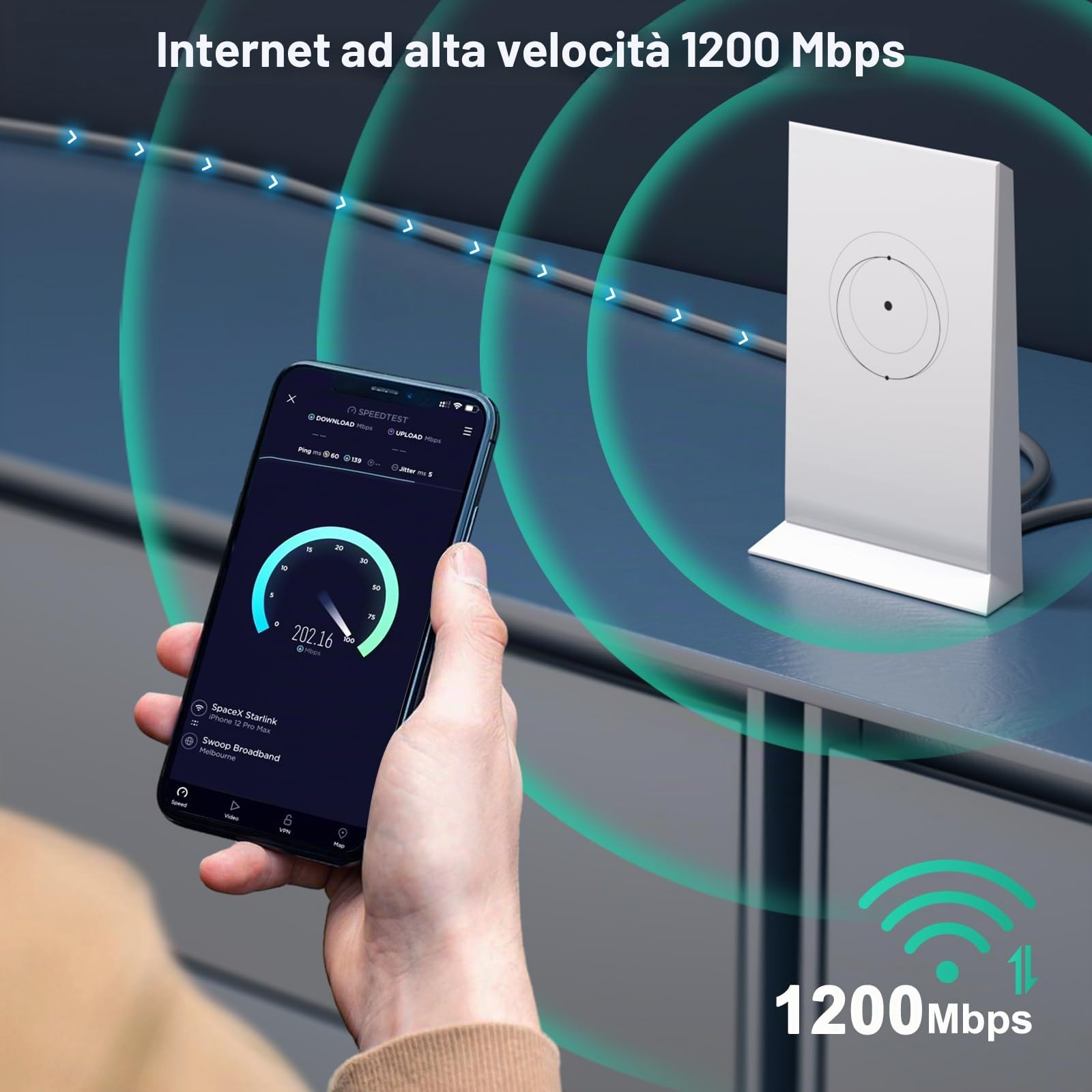 HanCenDa Cavo Star link da 150 Piedi (46 Metri) per Actuated Gen 2, Cavo di Ricambio per Satellite V2, Prolunga IP68 Impermeabile per V2, Grigio