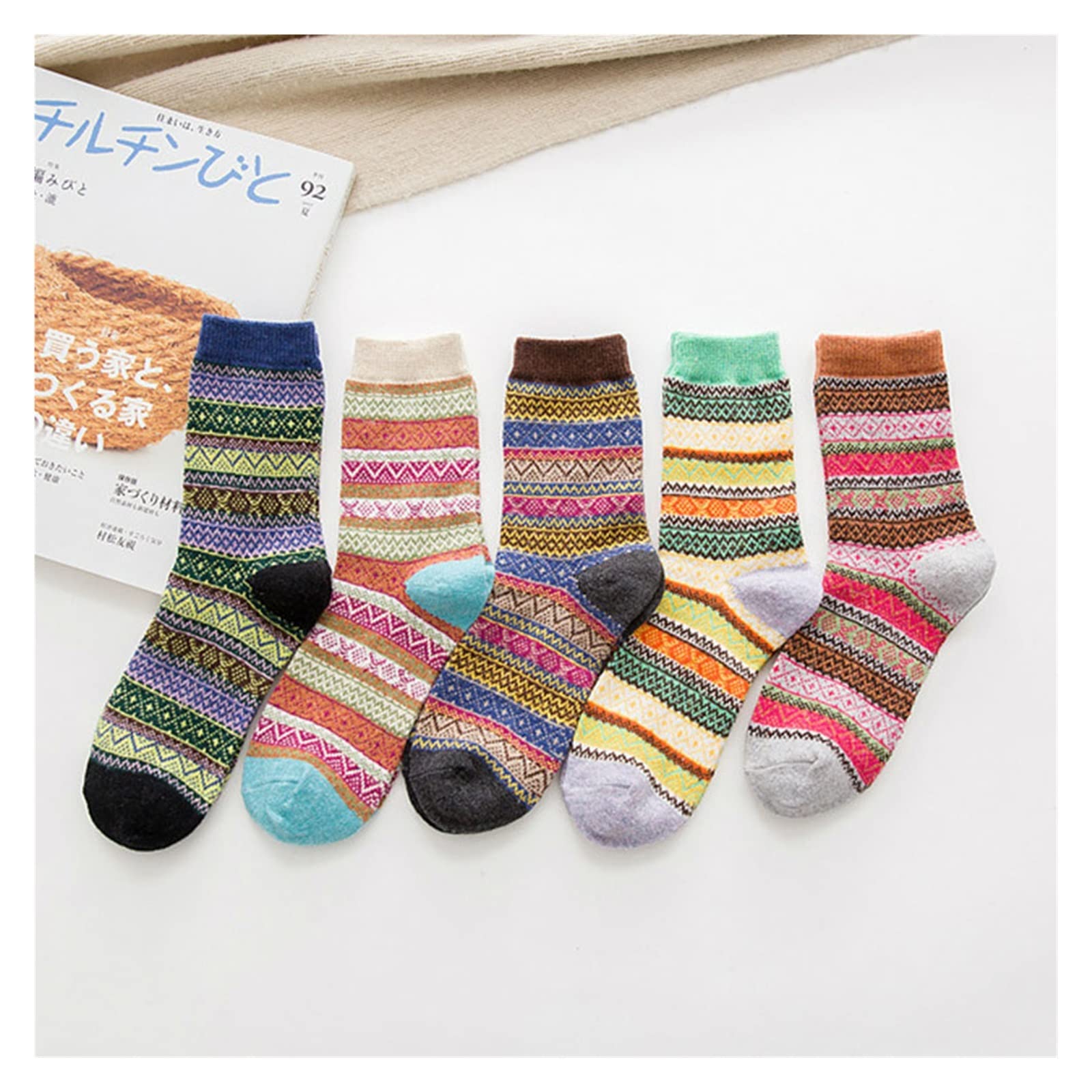 Chaussettes en laine pour femme idéales pour les soirées cocooning à la maison