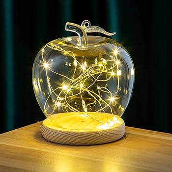 Amazon.co.jp: 透明リンゴガラスドーム カバー クリア LED照明