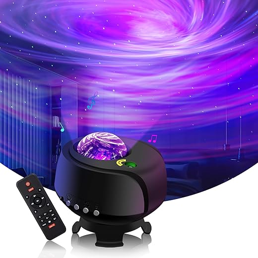 FLITI The Largest Coverage Area Galaxy Lights Projector 2.0, Star Projector, with Changing Nebula and Galaxy Shapes Night Light